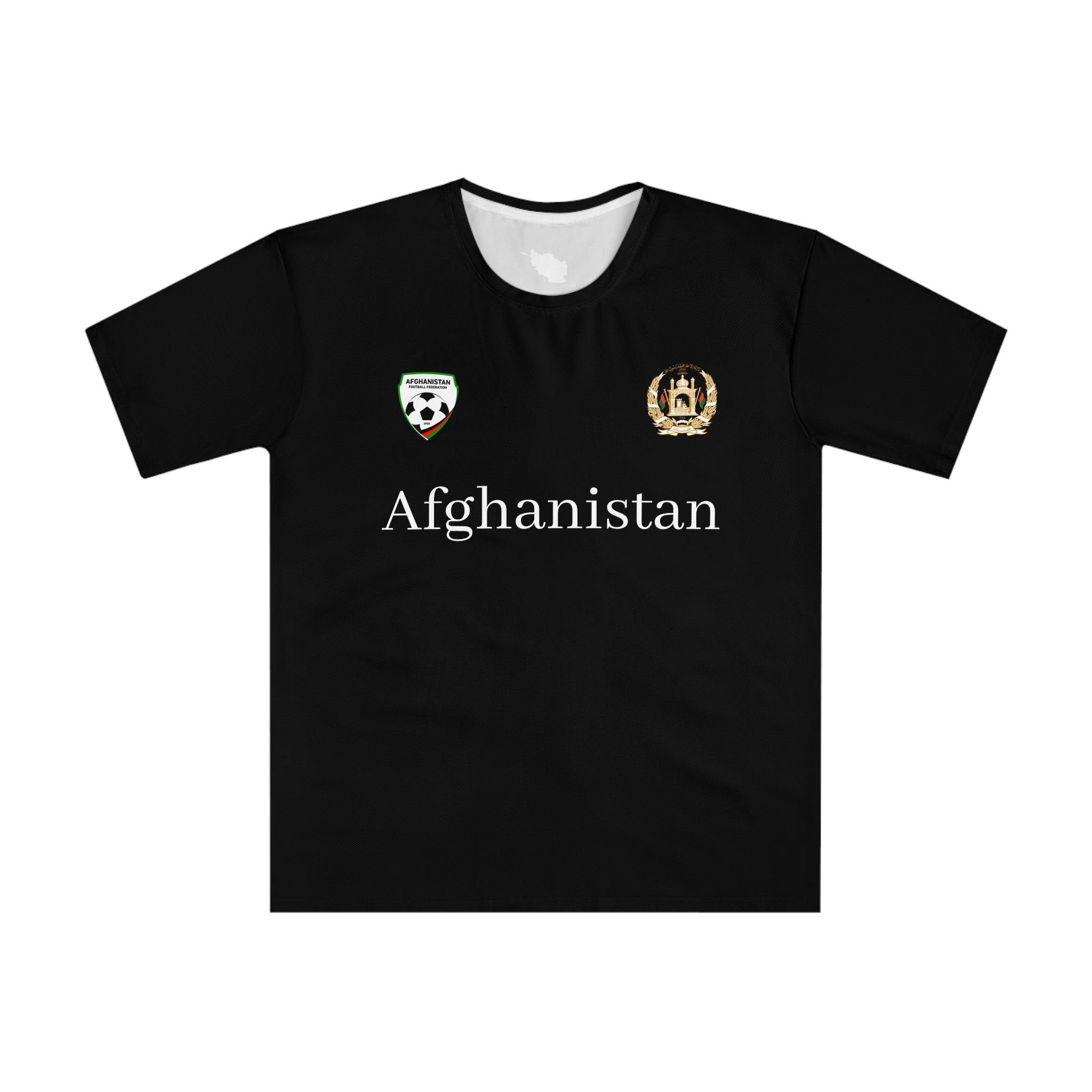Afghanistan Fotboll T-shirt Black